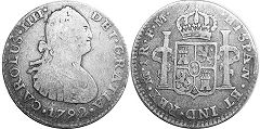 México moneda 1 real 1792