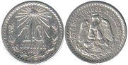 México moneda 10 centavos 1925