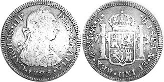 México moneda 2 reales 1773