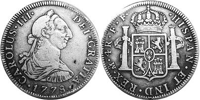 Mexico coin 4 reales 1778