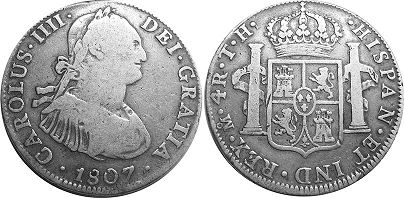 México moneda 4 reales 1807