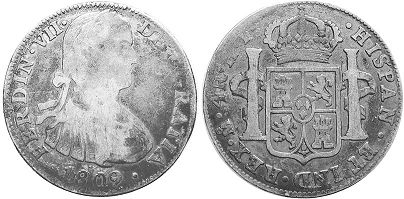 Mexico coin 4 reales 1809