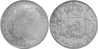 Mexico coin 4 reales 1818