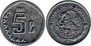 México moneda 5 centavos 1994