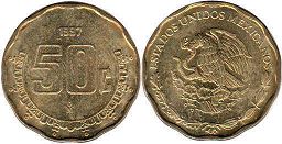México moneda 50 centavos 1995