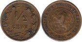 Moneda Países Bajos 1/2 cent 1901