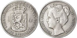 Moneda Países Bajos 1/2 gulden 1905
