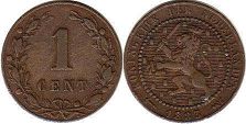 Moneda Países Bajos 1 cent 1883