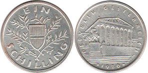 Moneda Austria 1 chelín 1926