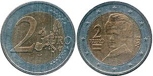 moneda Austria 2 euro 2002
