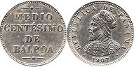 moneda Panama 1/2 centésimo 1907