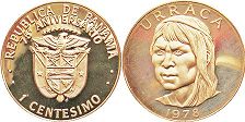 moneda Panama 1 centésimo 1978