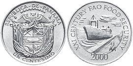 moneda Panama 1 centésimo 2000