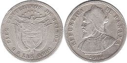 moneda Panama 10 centésimos 1904
