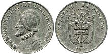 moneda Panama 10 centésimos 2001