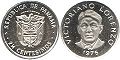 moneda Panama 2 y 1/2 centésimos 1976