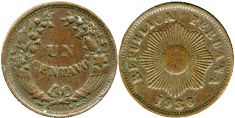 moneda Peru 1 centavo 1936