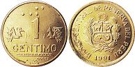 moneda Peru 1 centimo 1991