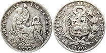 coin Peru 1 dinero 1906