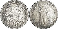 moneda Peru 1 real 1856