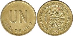 coin Peru 1 sol 1976