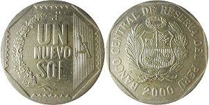 moneda Peru 1 sol 2000