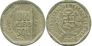 coin Peru 1 sol 2007