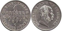 Prusia 1 groschen 1871