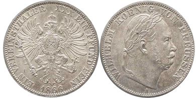 Prusia 1 tálero 1866