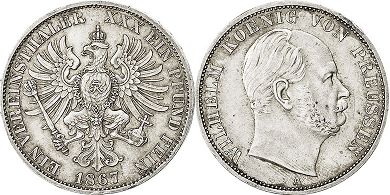 Prusia 1 tálero 1867