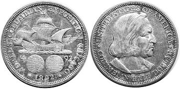 Moneda Estadounidenses 1/2 dólar 1915 COLUMBIAN EXPOSITION