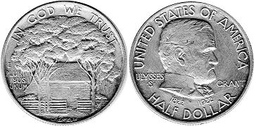 Moneda Estadounidenses 1/2 dólar 1922 GRANT MEMORIAL