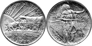 Moneda Estadounidenses 1/2 dólar 1926 OREGON TRAIL