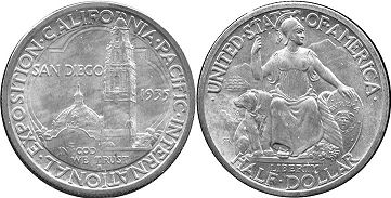 Moneda Estadounidenses 1/2 dólar 1935 PACIFIC INTERNATIONAL EXPOSITION