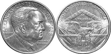 Moneda Estadounidenses 1/2 dólar 1936 ARKANSAS Robinson