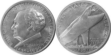 Moneda Estadounidenses 1/2 dólar 1936 BRIDGEPORT