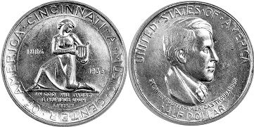Moneda Estadounidenses 1/2 dólar 1936 CINCINNATI MUSIC CENTER