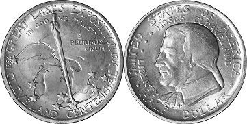 Moneda Estadounidenses 1/2 dólar 1936 CLEVELAND GREAT LAKES