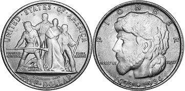 Moneda Estadounidenses 1/2 dólar 1936 ELGIN