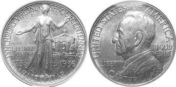 Moneda Estadounidenses 1/2 dólar 1936 LYNCHBURG
