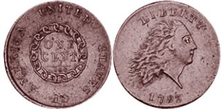 Moneda Estadounidenses 1 centavo 1793
