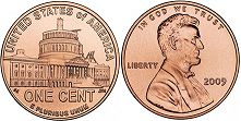 Moneda Estadounidenses 1 centavo 2009 Capitol Building
