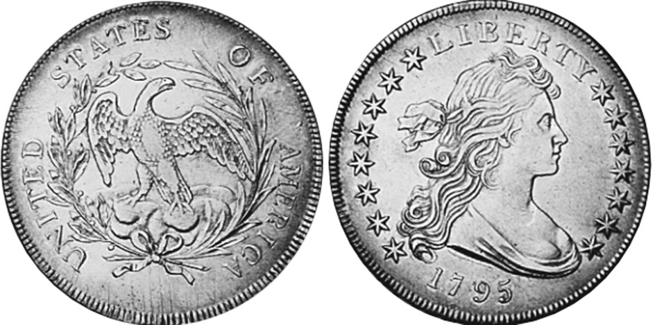US moneda 1 dólar 1795