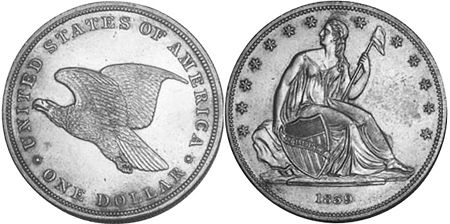 Moneda Estadounidenses 1 dólar 1839