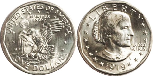 US moneda 1 dólar 1979