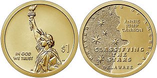 Moneda Estadounidenses 1 dólar 2019 Annie Jump Cannon