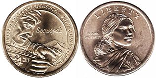 Moneda Estadounidenses 1 dólar 2017 Sequoyah