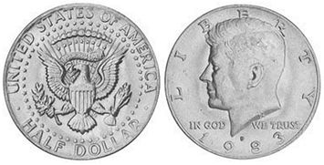 Moneda Estadounidenses 1/2 dólar 1983