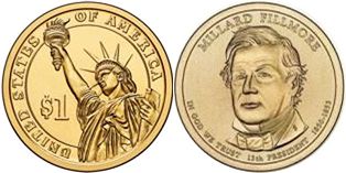 Moneda Estadounidenses 1 dólar 2009 Fillmore