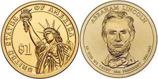 Moneda Estadounidenses 1 dólar 2009 Lincoln